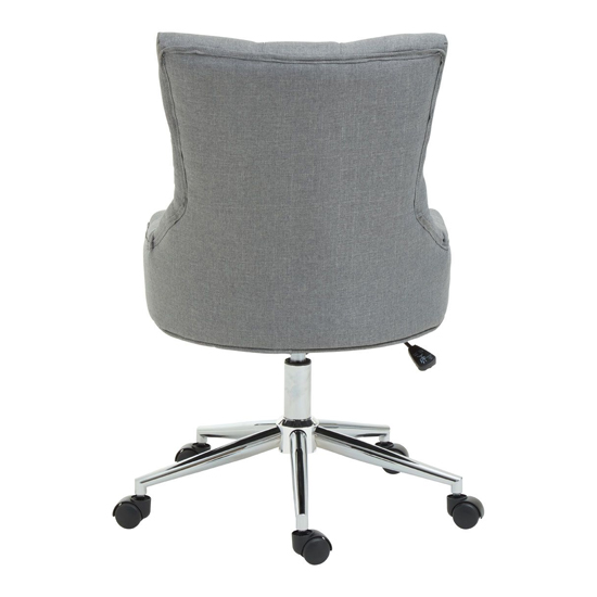 Anatolia Fabric Upholstered Office Chair In Grey_4