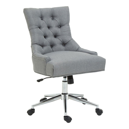 Anatolia Fabric Upholstered Office Chair In Grey