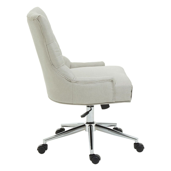 Anatolia Fabric Upholstered Office Chair In Natural_3