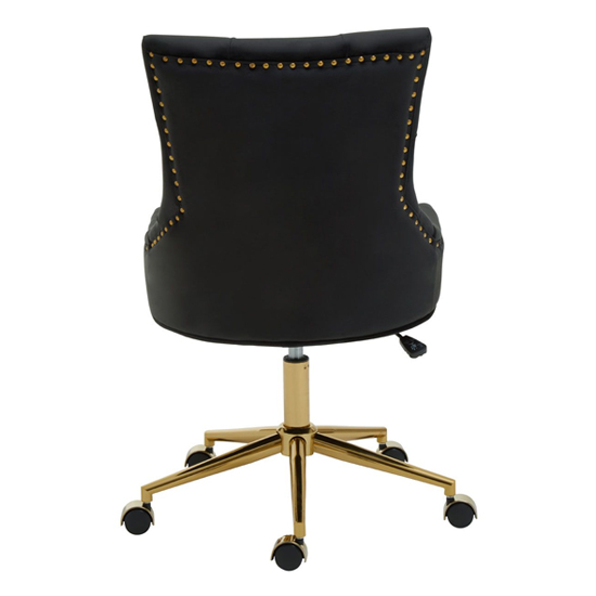 Anatolia Velvet Home And Office Chair In Black Furniture in Fashion