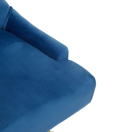 Anatolia Velvet Home And Office Chair In Blue Furniture in Fashion