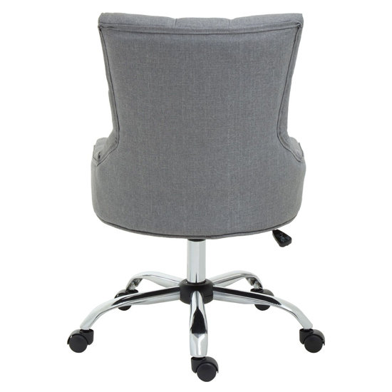 Anatolia Velvet Home And Office Chair In Grey_4