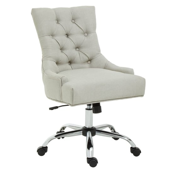 Read more about Anatolia velvet home and office chair in natural