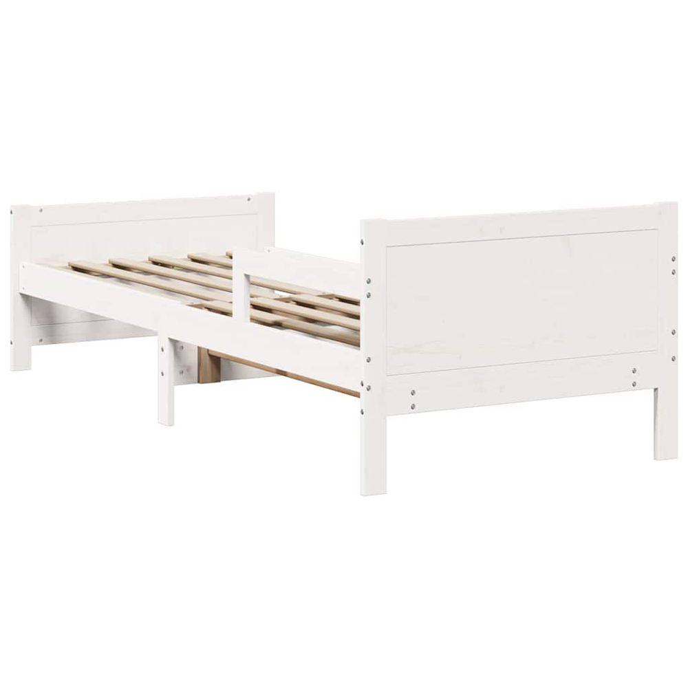 Anchorage Wooden Extendable Kids Bed In White
