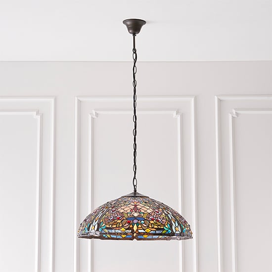 Product photograph of Anderson 3 Lights Large Pendant Light In Dark Bronze from Furniture in Fashion