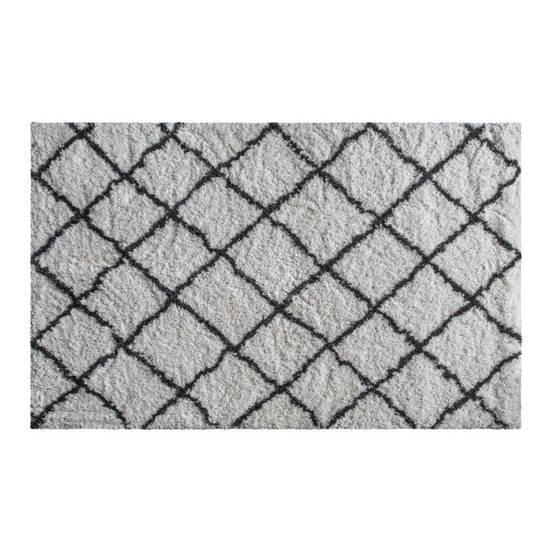 Andes Extra Large Fabric Upholstered Rug In Cream
