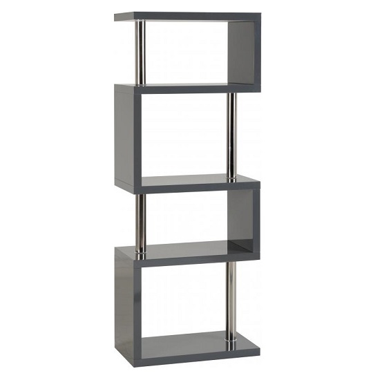 Coruna Wooden Shelving Unit In Rustic And Metal Frame FiF