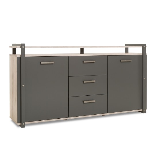 Andora Wooden Sideboard In Sorrento Oak And Anthracite_3