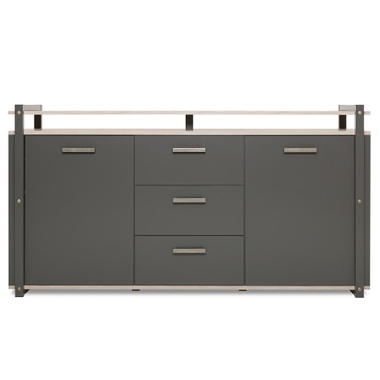 Andora Wooden Sideboard In Sorrento Oak And Anthracite_5
