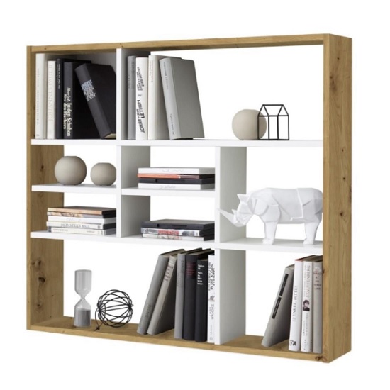 Andreas Wall Mounted Shelving Unit In Artisan Oak