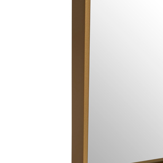 Andstima Large Square Wall Bedroom Mirror In Gold Frame