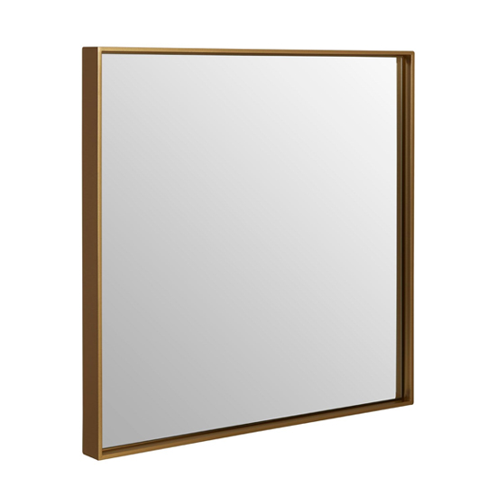 Andstima Large Square Wall Bedroom Mirror In Gold Frame_1