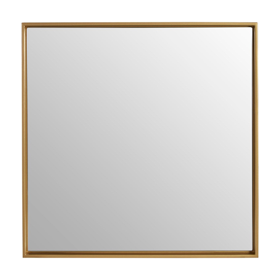 Andstima Medium Square Wall Bedroom Mirror In Gold Frame_2