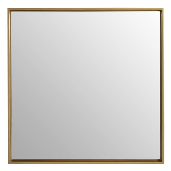 Andstima Medium Square Wall Mirror In Gold