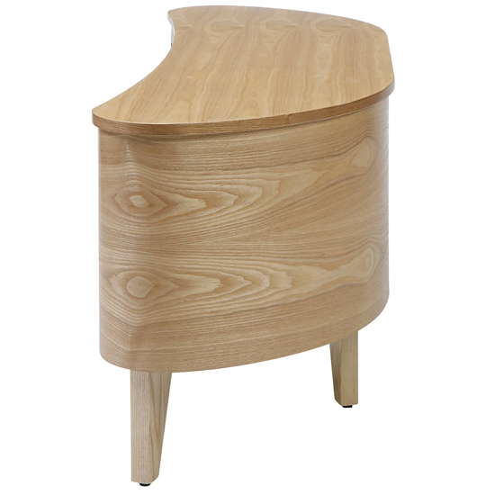 Anfossi Wooden Corner TV Stand In Oak