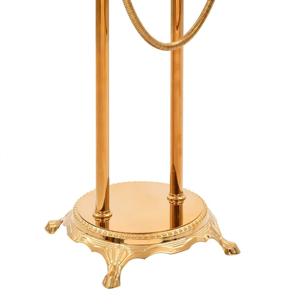 Angers Freestanding Bath Shower Mixer Tap With Shower Kit - Gold