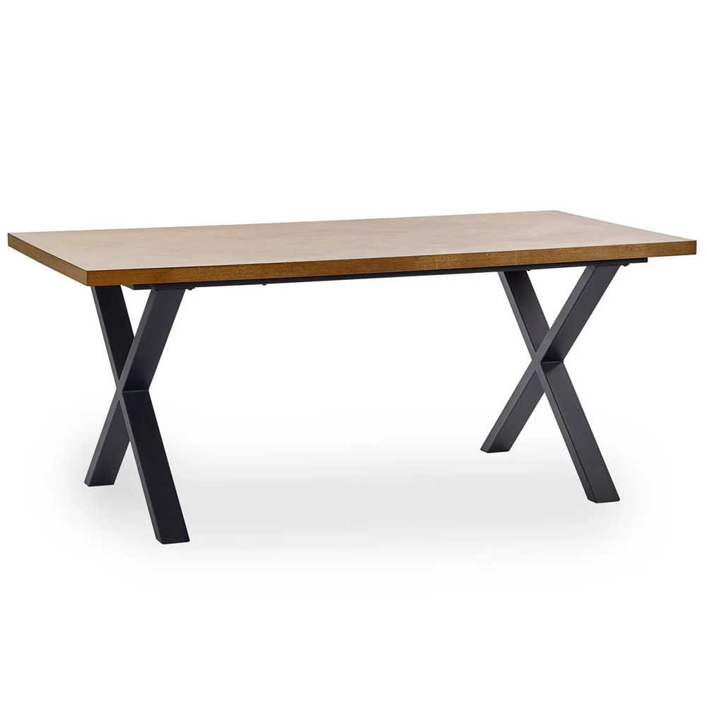 Angers Oak Wooden Dining Table With 2 Luling Grey Chairs And 1 Bench