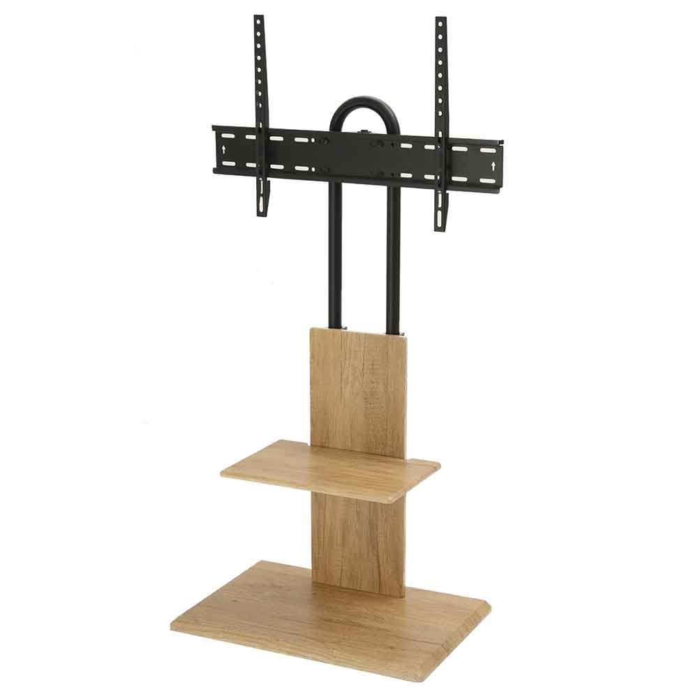 Angleton Small Wooden Pedestal TV Stand - Oak