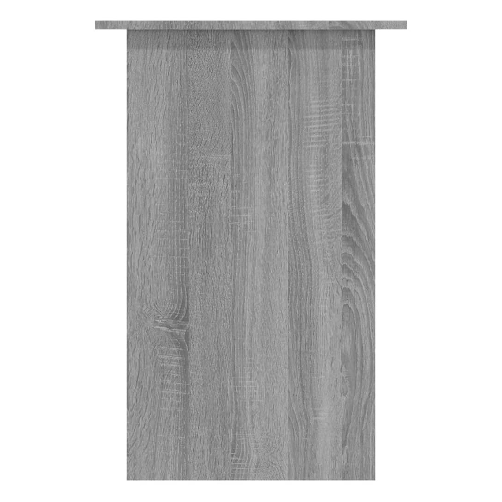 Angleton Wooden Laptop Desk With 1 Shelf In Grey Sonoma