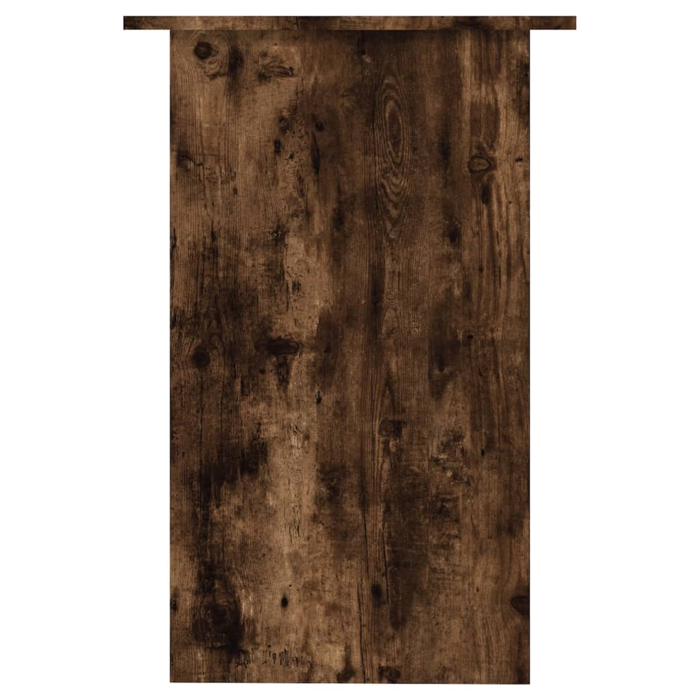 Angleton Wooden Laptop Desk With 1 Shelf In Smoked Oak
