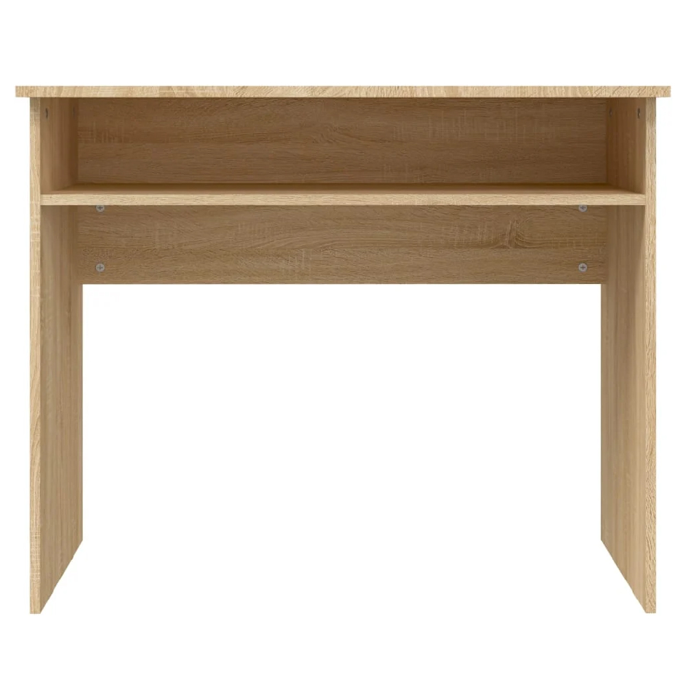 Angleton Wooden Laptop Desk With 1 Shelf In Sonoma Oak