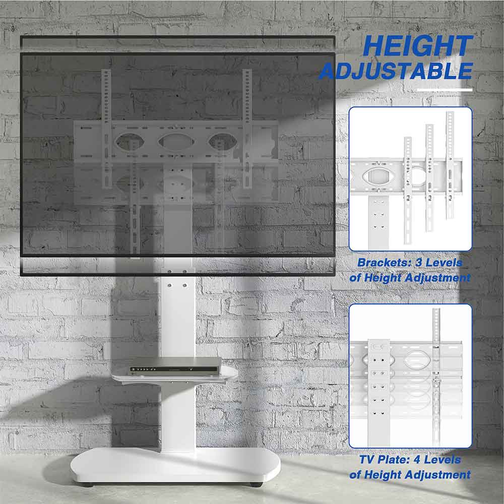 Angleton Wooden Pedestal TV stand - White