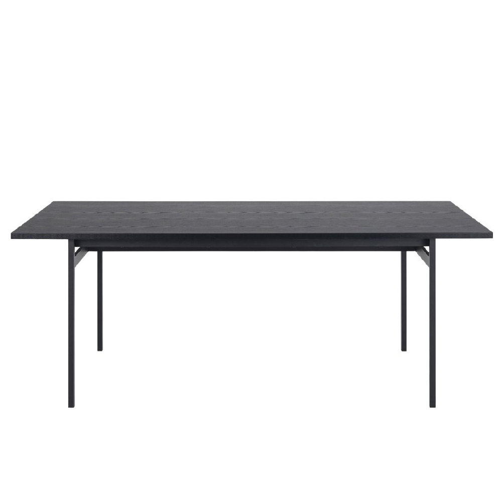 Angus Wooden Dining Table Rectangular In Black