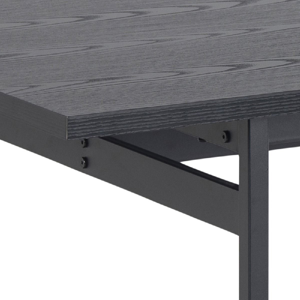 Angus Wooden Dining Table Rectangular In Black