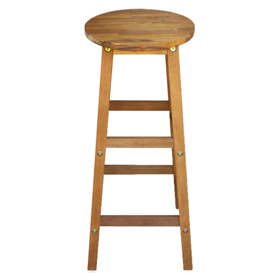 Annalee Set Of 6 Wooden Bar Stools In Brown