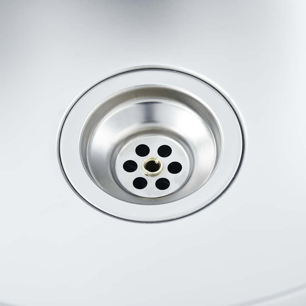 Annapolis Quartz and Resin 1.0 Bowl Kitchen Sink With Waste Kit 600mm L x 500mm W - Silver