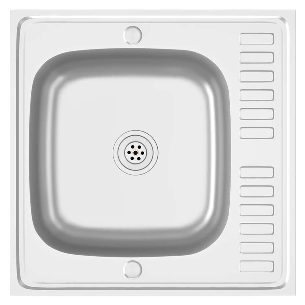Annapolis Stainless Steel 1.0 Bowl Kitchen Sink With Waste Kit 800mm L x 500mm W - Silver