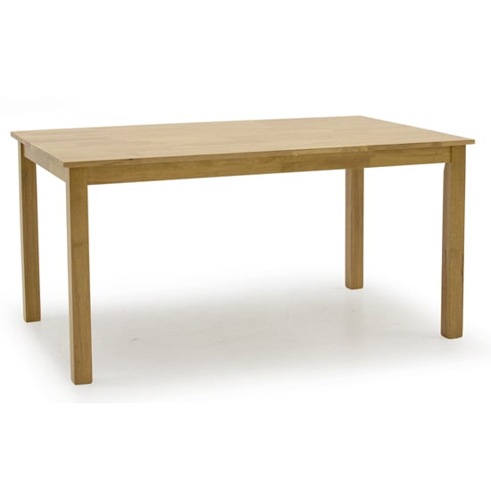 Photo of Annect rectangular wooden dining table in natural