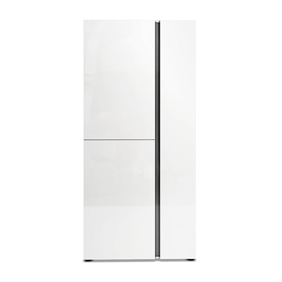 Product photograph of Noah High Gloss Shoe Cabinet Tall 3 Doors In White Anthracite from Furniture in Fashion