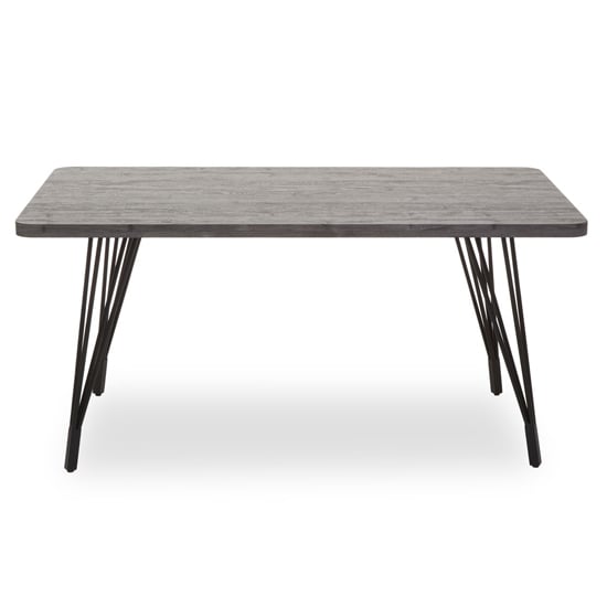 Read more about Anode rectangular wooden dining table in dark grey