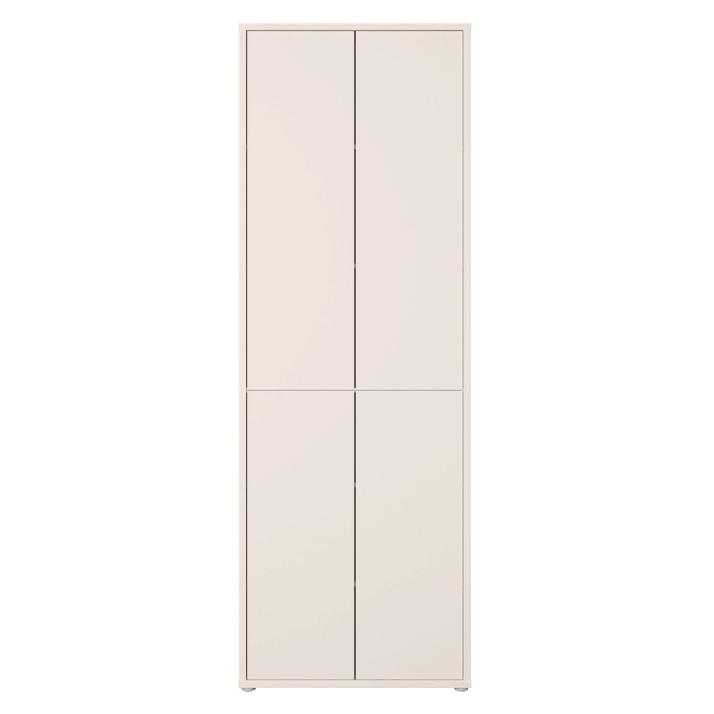 Ansley Tall Wooden Display Cabinet with 4 Doors in Sand