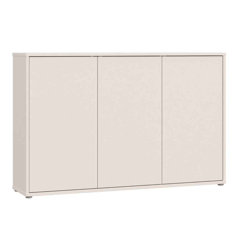 Ansley Tall Wooden Sideboard with 3 Doors in Sand