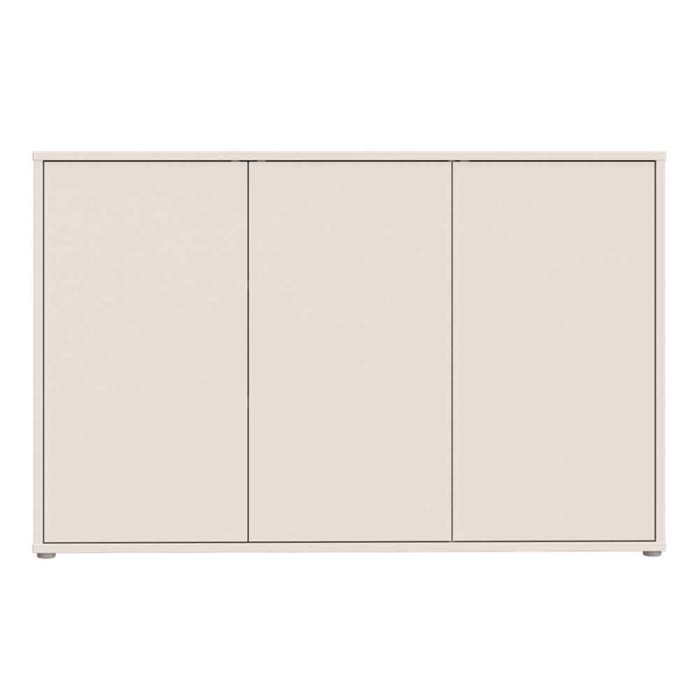 Ansley Tall Wooden Sideboard with 3 Doors in Sand