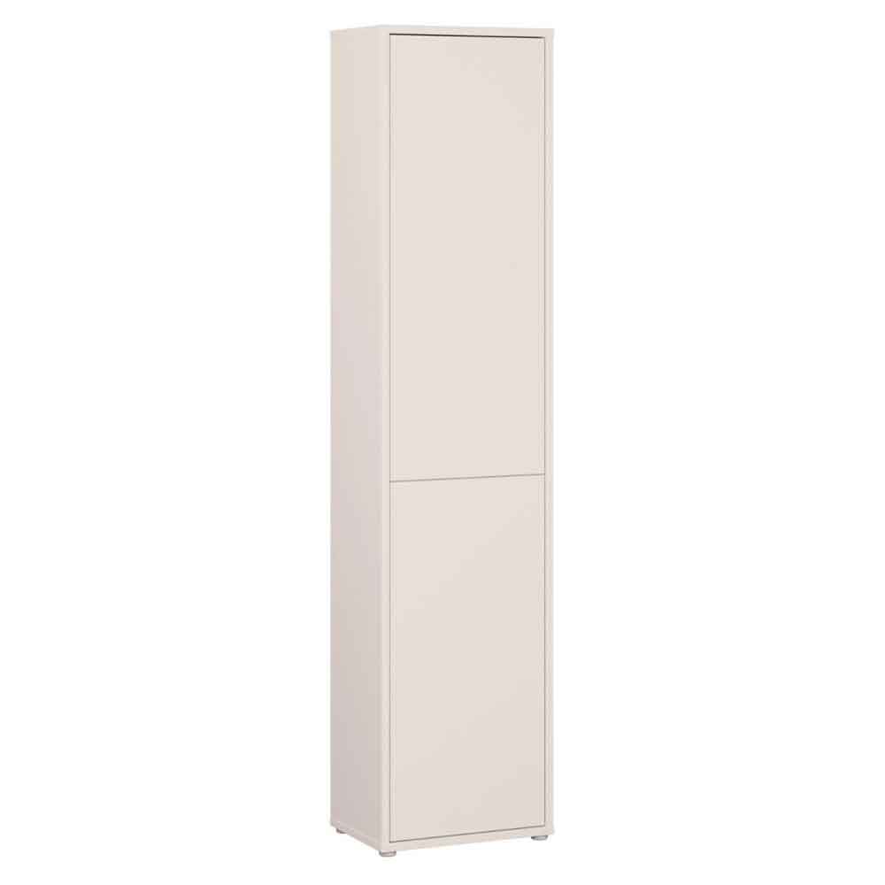 Ansley Tall Wooden Storage Cabinet with 2 Doors in Sand