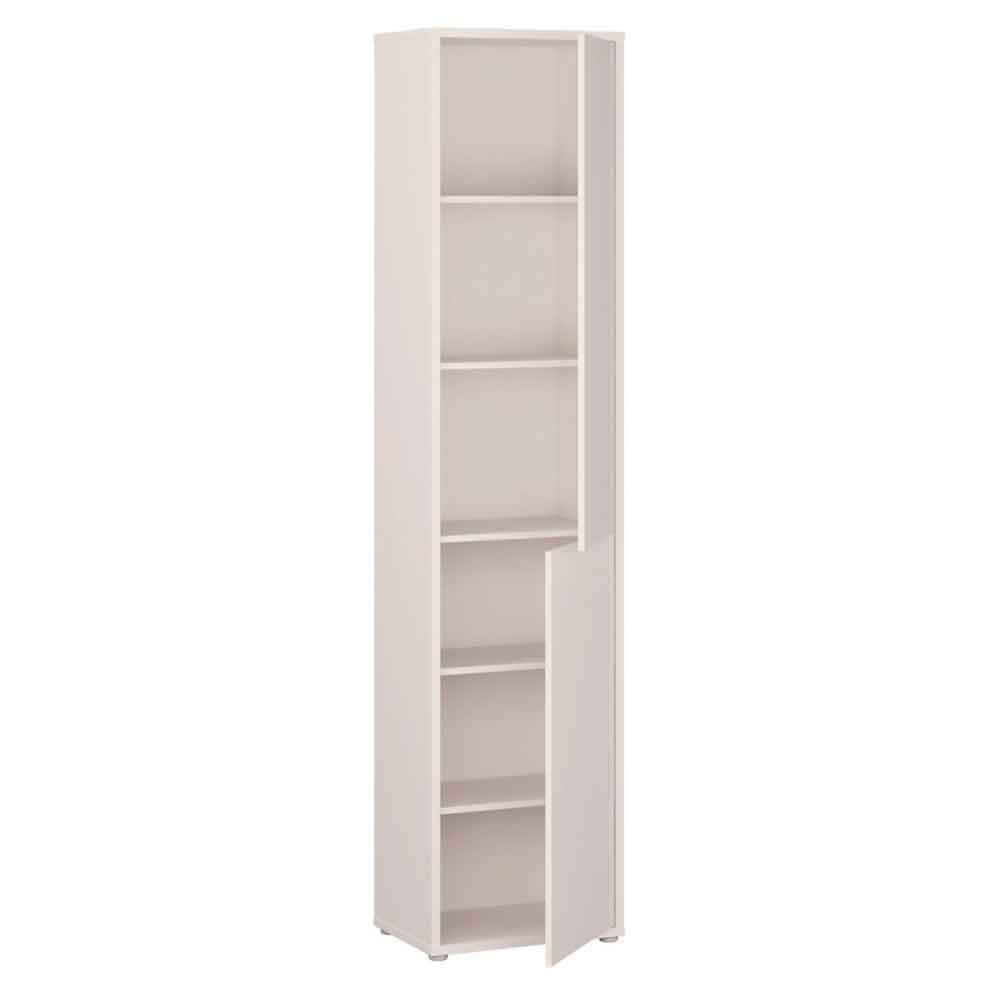 Ansley Tall Wooden Storage Cabinet with 2 Doors in Sand