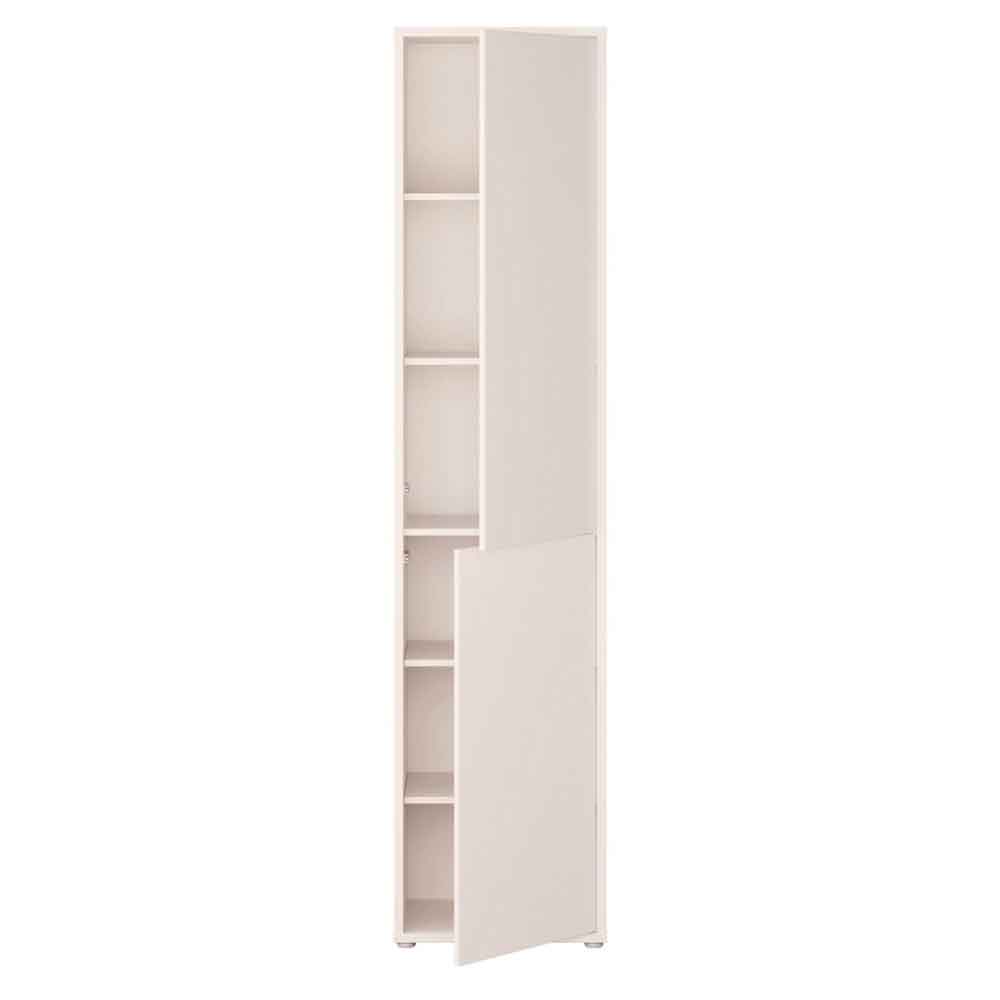 Ansley Tall Wooden Storage Cabinet with 2 Doors in Sand