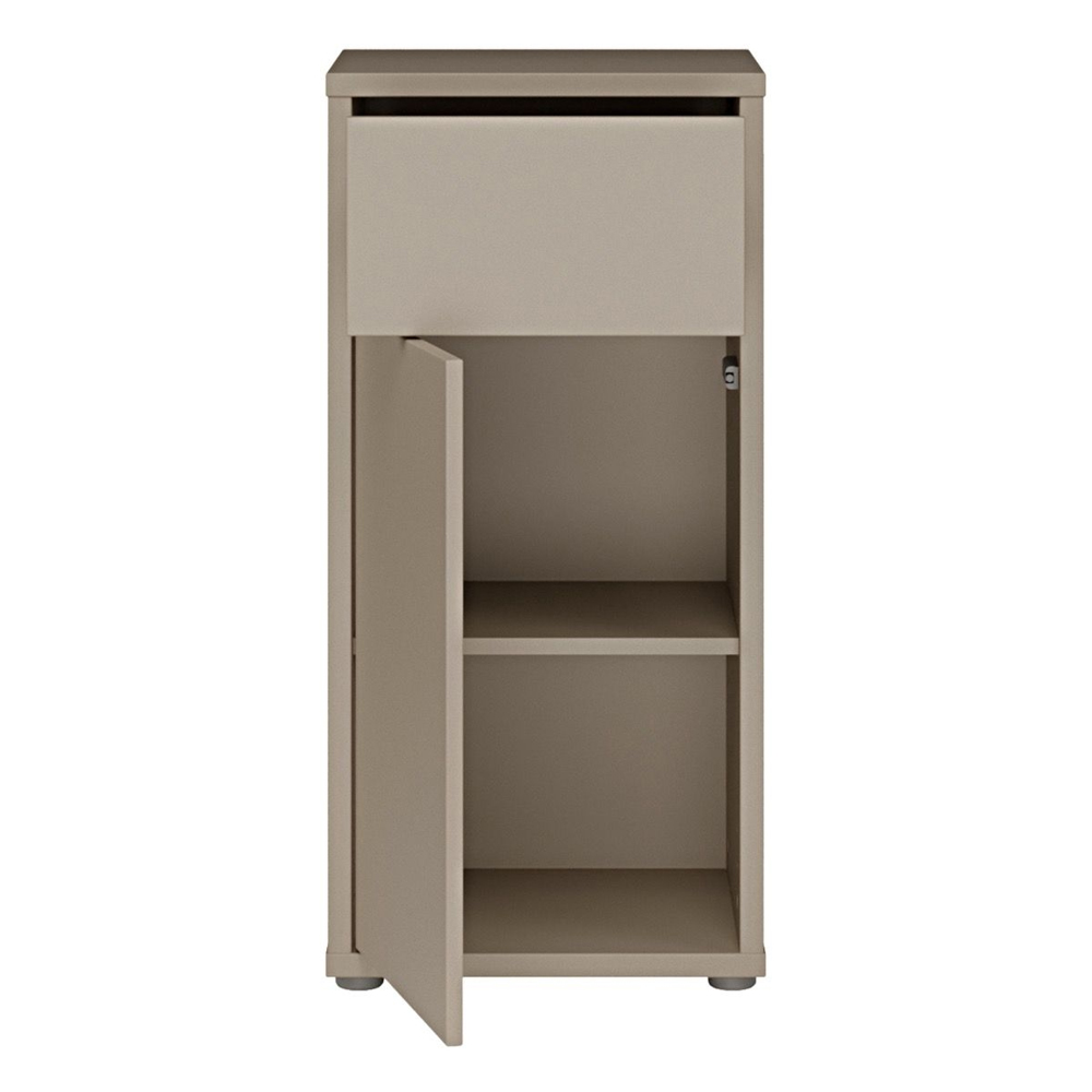 Ansley Wooden Bathroom Furniture Set in Taupe