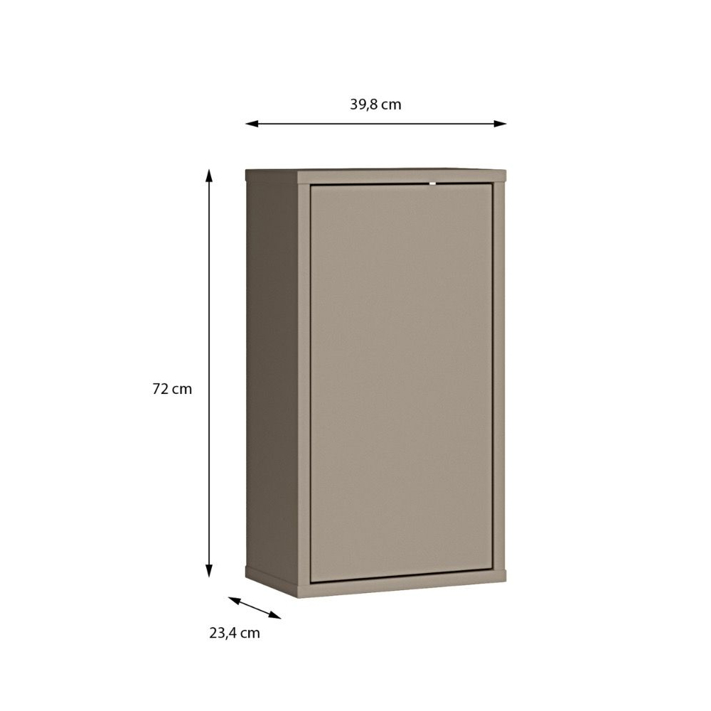 Ansley Wooden Bathroom Furniture Set in Taupe