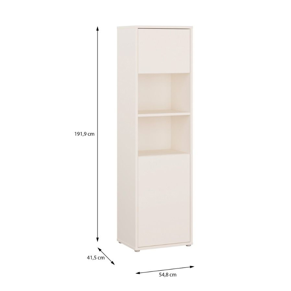 Ansley Wooden Bathroom Storage Cabinet with 2 Doors in Sand