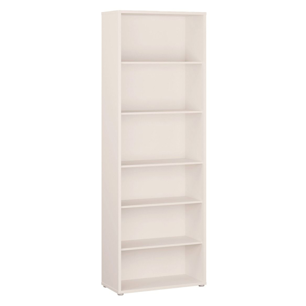 Ansley Wooden Bookcase with 5 Shelves in Sand