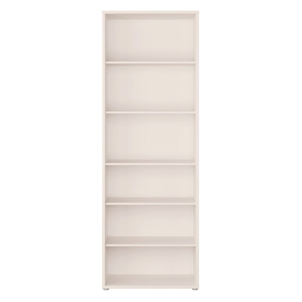 Ansley Wooden Bookcase with 5 Shelves in Sand