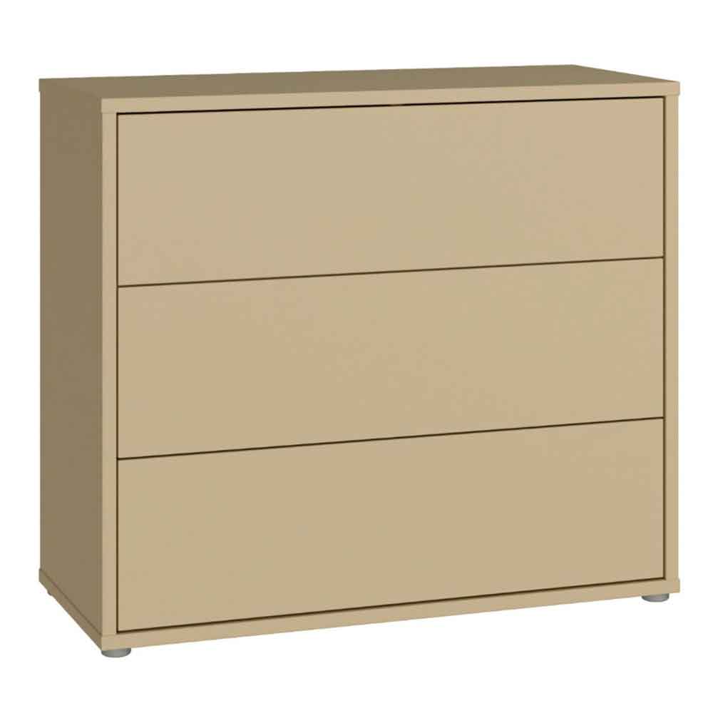 Ansley Wooden Chest of 3 Drawers in Butter Yellow