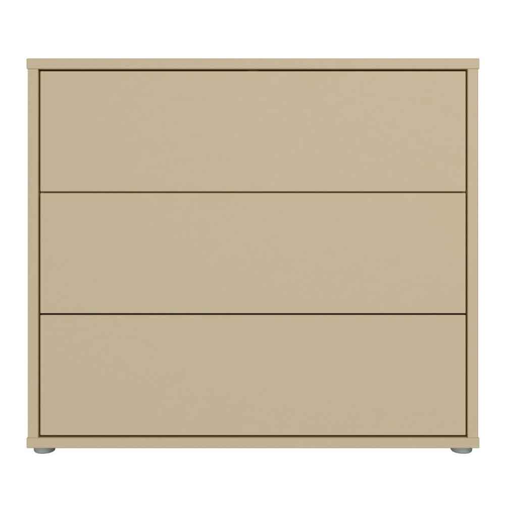 Ansley Wooden Chest of 3 Drawers in Butter Yellow