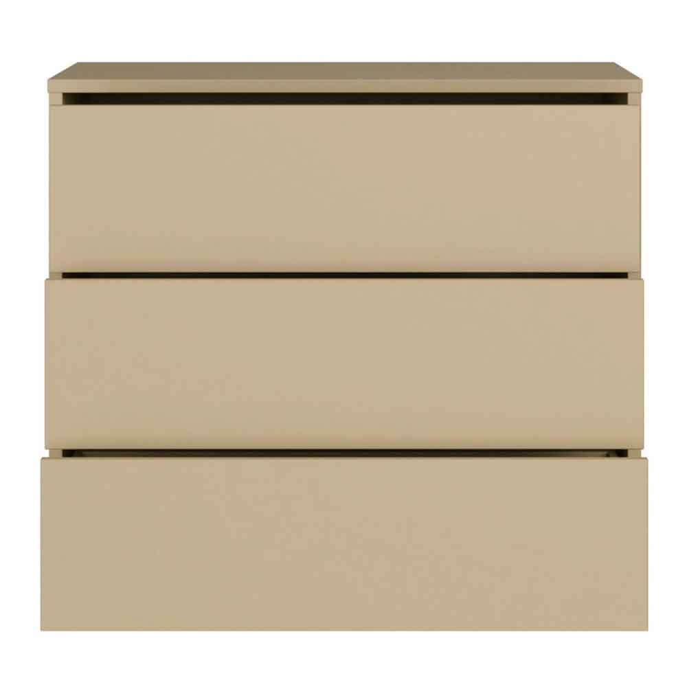 Ansley Wooden Chest of 3 Drawers in Butter Yellow