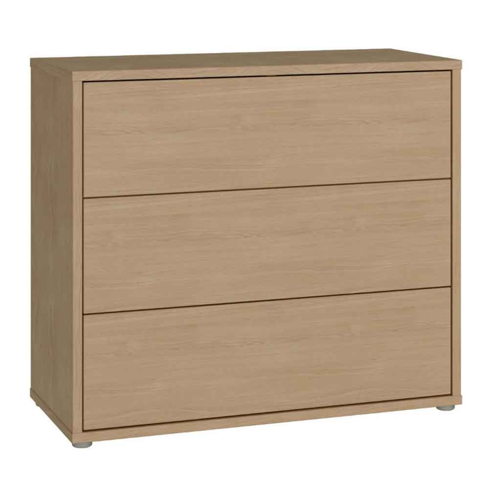 Ansley Wooden Chest of 3 Drawers in Elegancia Oak