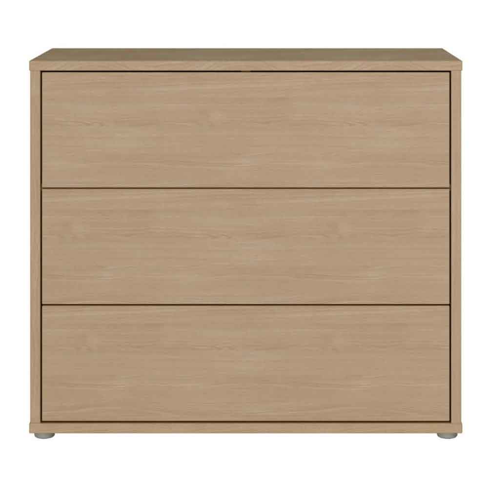 Ansley Wooden Chest of 3 Drawers in Elegancia Oak
